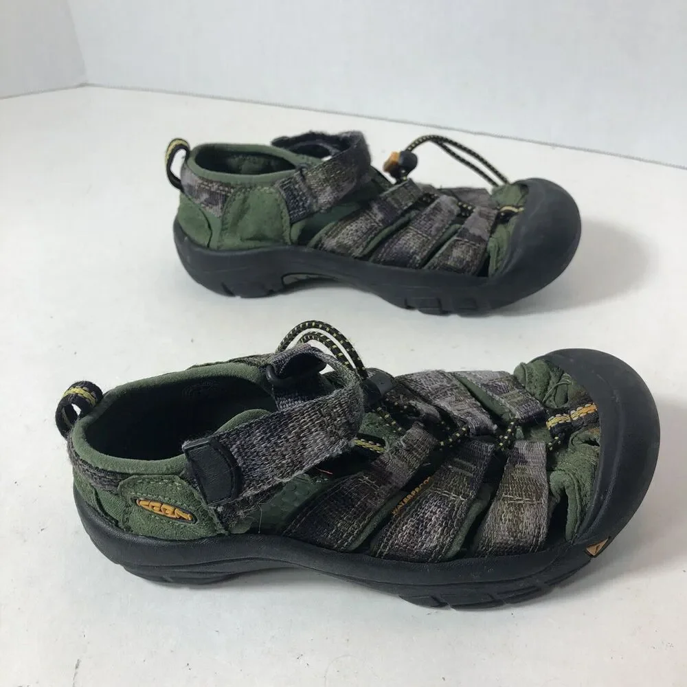 Keen Sandals Size Youth Kids‎ 1 Newport H2 Sports Waterproof Green Camo C1